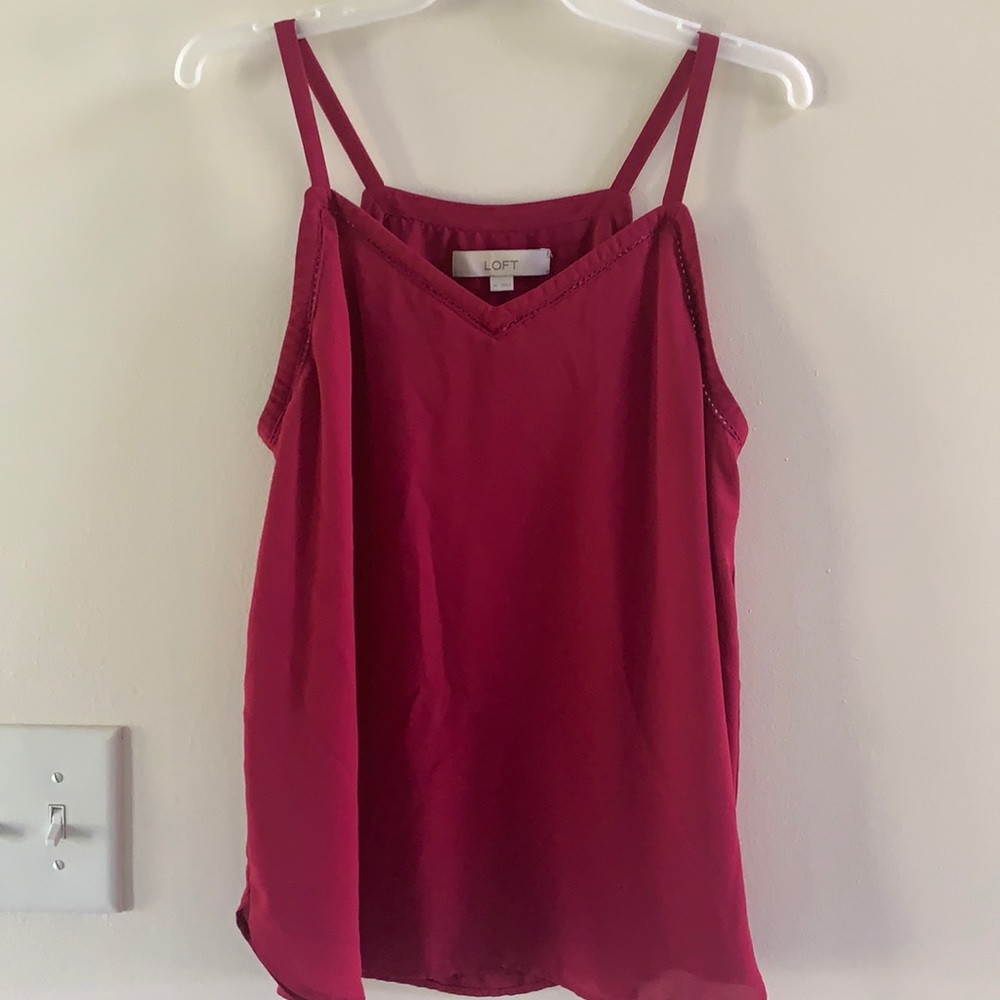 LOFT • pink tank top